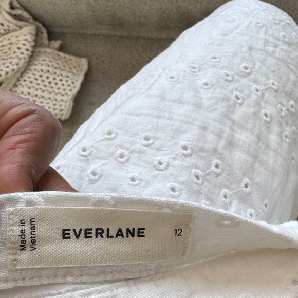 Everlane White Eyelet Linen Maxi Skirt - Picture 10 of 11